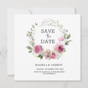 Save The Date Eucalyptus Embrasser éternellement la couronne de 