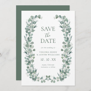 Save The Date Eucalyptus Photo Enregistrer La Date