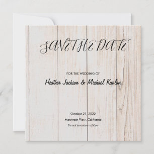 Save The Date Événementiel Mariage Professionnel Classique Bois