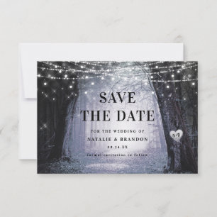 Save The Date Evermore   Forêt de fée enchantée   Mariage violet