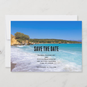 Save The Date Exotic Beach Tropical Island Paradise Mariage