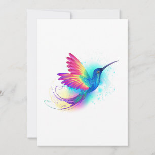 Save The Date Exotic Rainbow Hummingbird