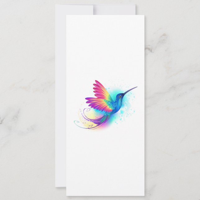 Save The Date Exotic Rainbow Hummingbird (Devant)