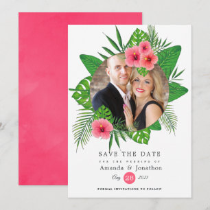 Save The Date Exotic Tropical Beach Mariage photo