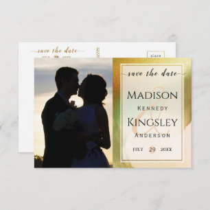 Save The Date Fab Chartreuse 🤵 audacieux et élégant Mariage bud