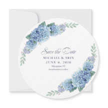 Faire part de l'Hortensia Bleu
