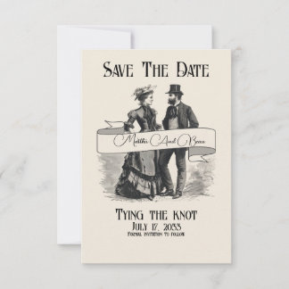 Save The Date Faire part de mariage original, style victorien