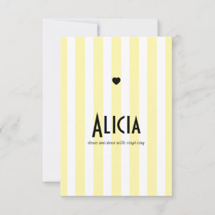 Save The Date Faire part de naissance Riviera Jaune et Noir
