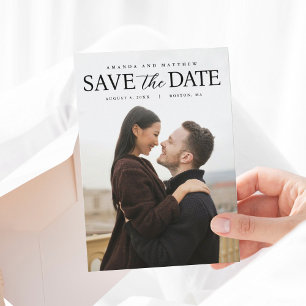 Save The Date Faire photo moderne de sauvegarde de la date