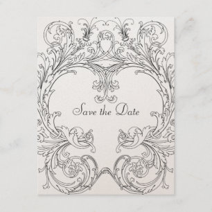 Save The Date Faites gagner la date avec le cadre baroque