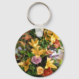 Save-the-Date/Fall Wedding Bouquet Keychain