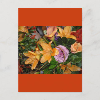 Save-the-Date/Fall Wedding Flowers Announcement Postcard