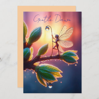 Save The Date Fantasy macro photography of tiny forest sprite
