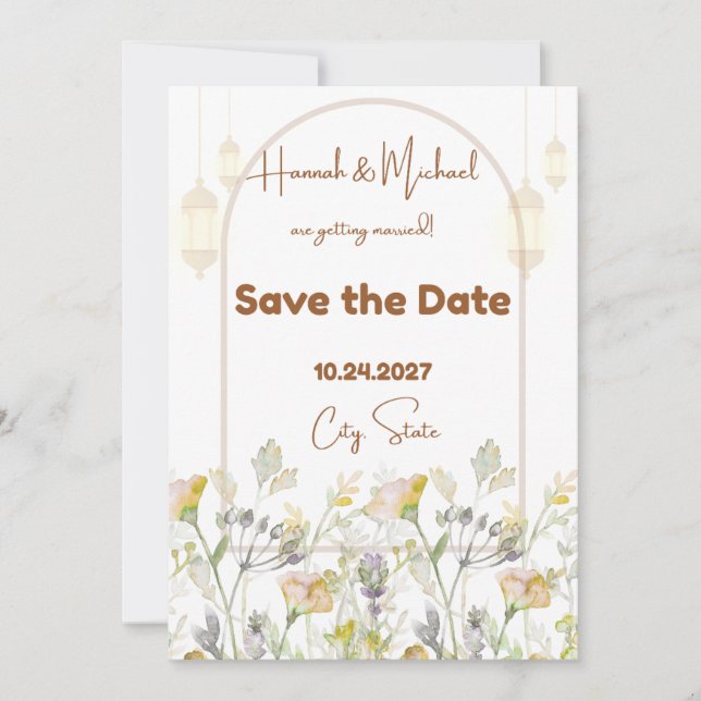 Save the Date Farmhouse Card (Front)