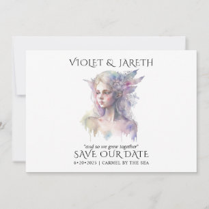 Save The Date Fée de bois Mariage enchantée