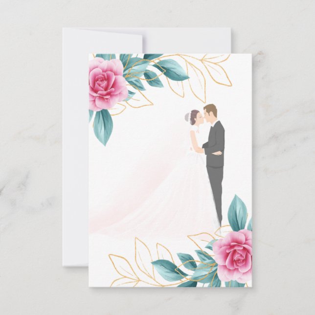 Save The Date Félicitations à un mariage (Devant)