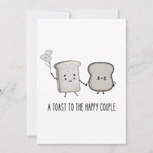 Save The Date  Félicitations amusantes : Un toast au heureux cou