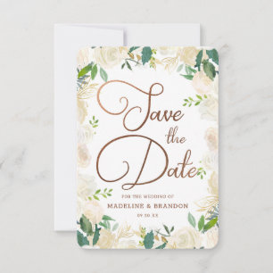 Save The Date Ferme Pays Rustique Fraîche Aquarelle Florale