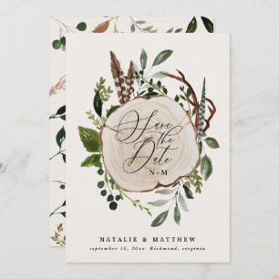 Save The Date Ferme rustique élégant mariage de automne