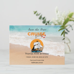 Save The Date Fête de croisière 40 Anniversaire