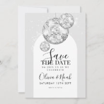 Fête de fiançailles boule disco 