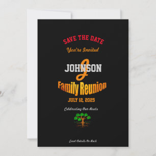 Save The Date Fête de la Réunion de famille pour n'importe quel 