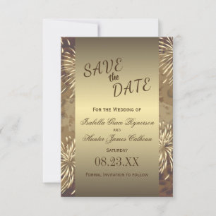 Save The Date Feu d'Mariage d'or