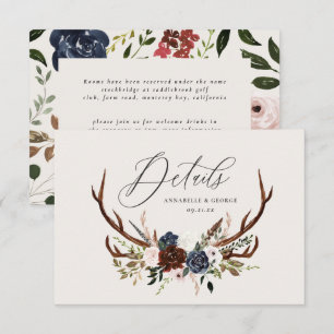 Save The Date Feuillage rustique, détails mariages floraux et ce
