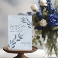 Feuille rustique Dusty Blue Mariage