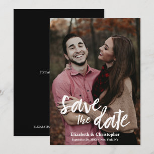 Save The Date Fiançailles de script de gestion tendance photo