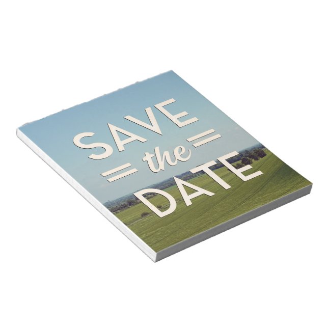 Save the Date Fields Notepad (Angled)