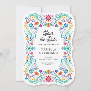 Save The Date Fiesta Floral Quinceañera Mariage Enregistrer la d