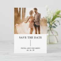 Fiona Photo Bold Monogramme Mariage moderne
