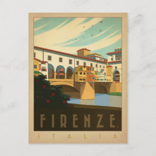 Save the Date   Firenze, Italia Announcement Postcard