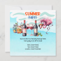 Flamant rose Funny Design pour la fête