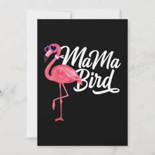 Save The Date Flamant rose Thème Anniversaire Cadeau - Mama Bird