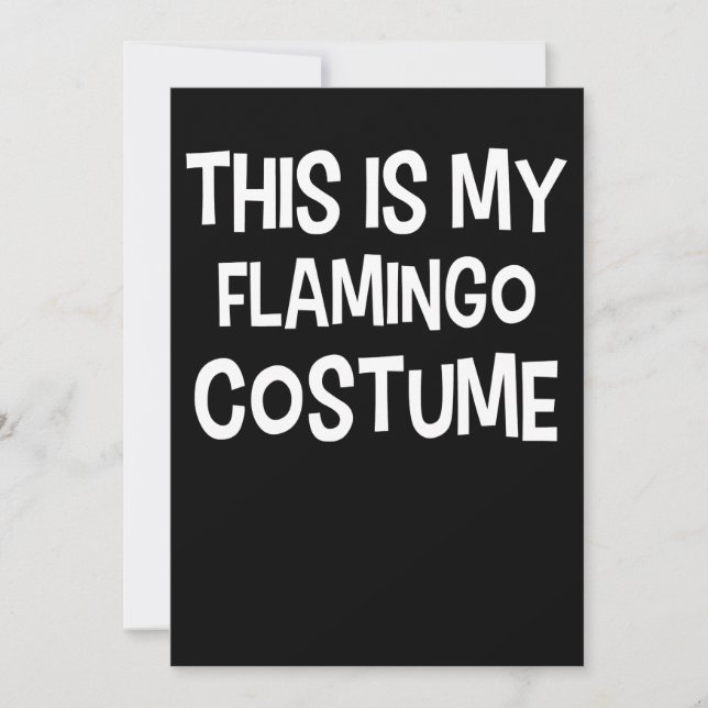 Save The Date Flamant rose | Voici Mon Costume De Flamant rose (Devant)