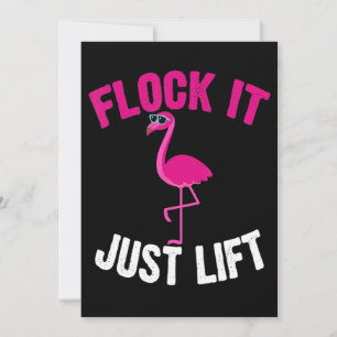 Save The Date Flamingo Flamingo Weightlifting