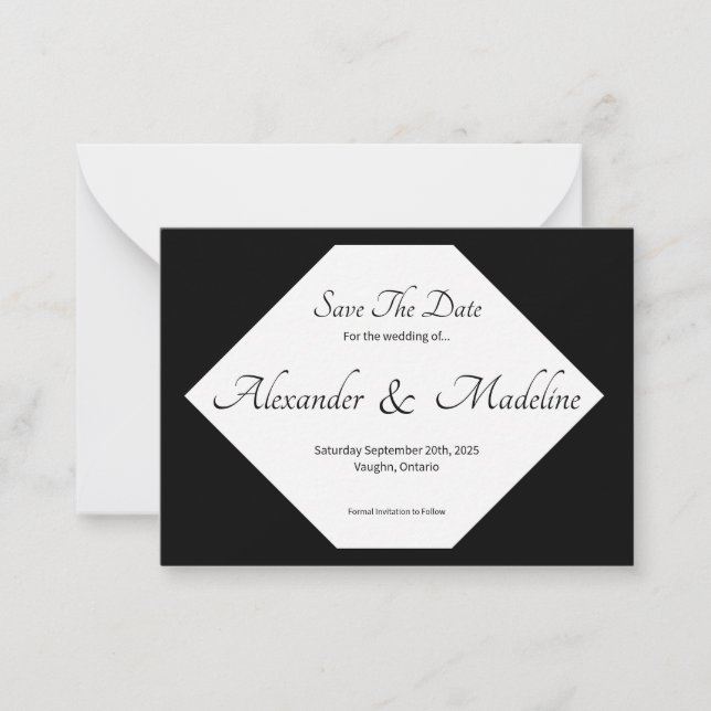 Save the Date Flat Card (Front)