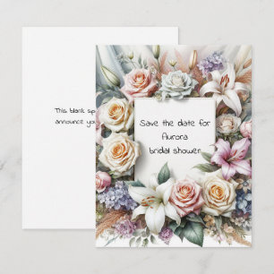 Save The Date Flat Note Card