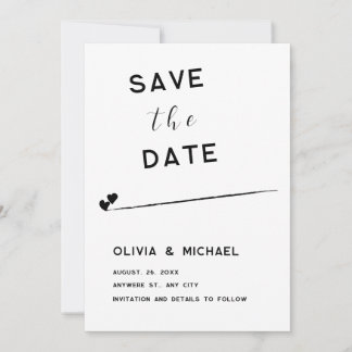 Save the Date Flat Note Card
