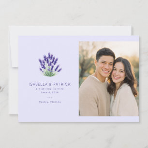 Save The Date Fleur de Lavande Romantique