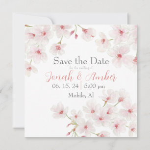 Save The Date Fleurs de cerisiers