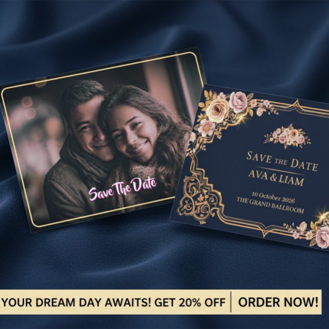 Save The Date Fleurs de Luxe (Save The Date Luxary)