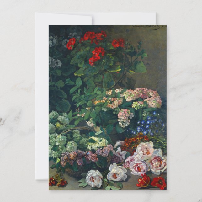 Save The Date Fleurs de printemps Monet (Devant)