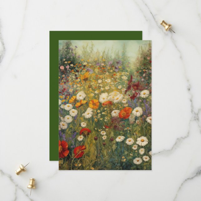 Save The Date Fleurs en fleurs (Devant/Arrière en situation)