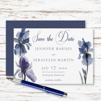 Fleurs Iris Bleues Mariage moderne