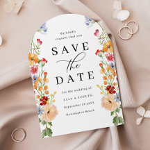 Fleurs Sauvages Audacieuses Colorées Mariage Enreg