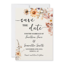 Fleurs sauvages d'automne Enregistrer le Mariage d