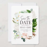 Fleurs tropicales rose, sarcelle et orchidée